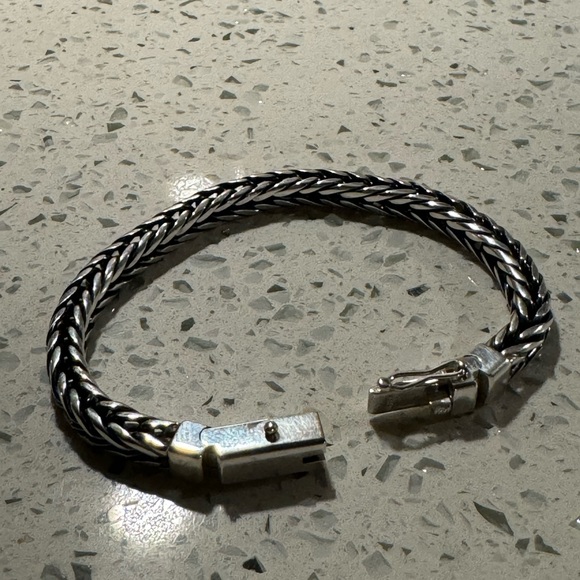 Men silver 925 bracelet - Picture 2 of 3